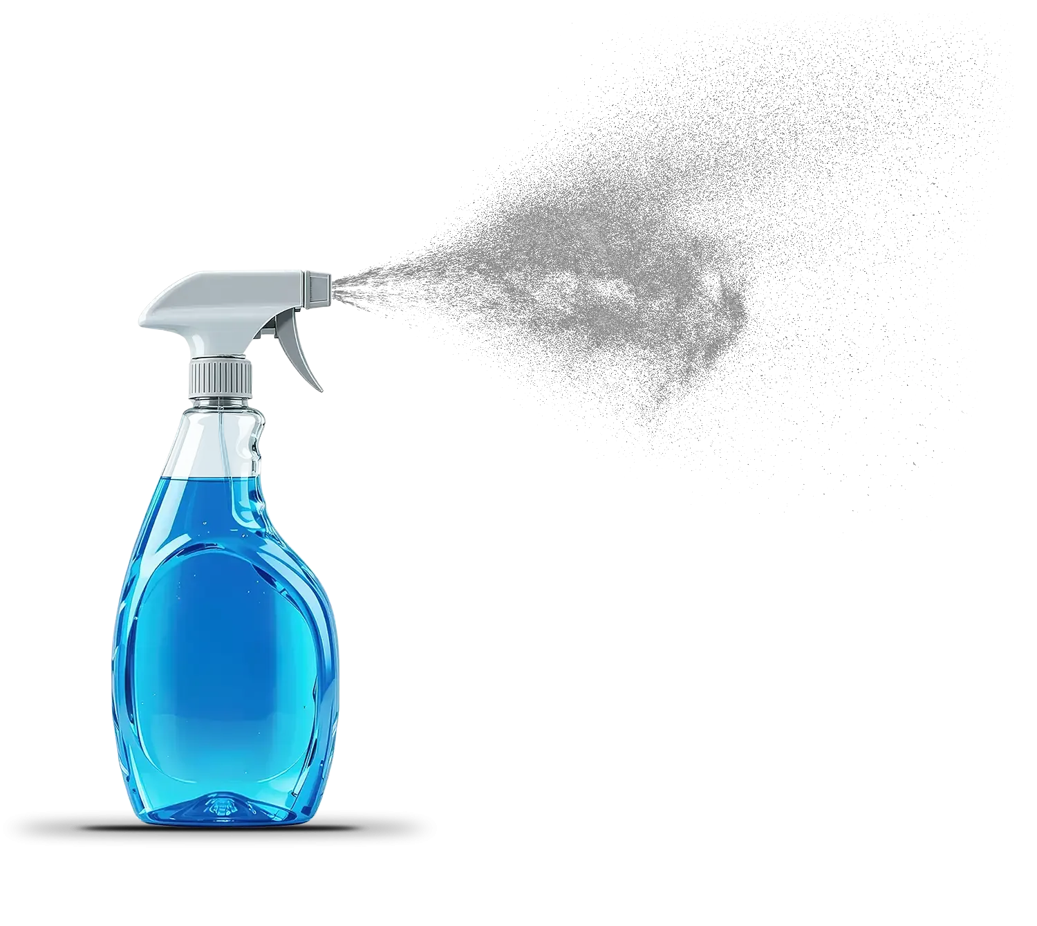 Fassadenreinigung Rosenheim Putzmittel in einer Sprühflasche